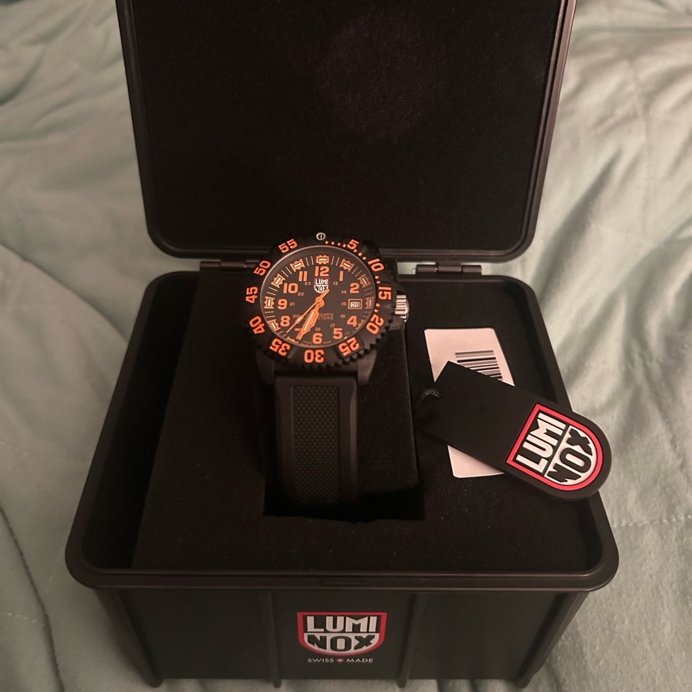 Luminox Black and Orange Men's Watch